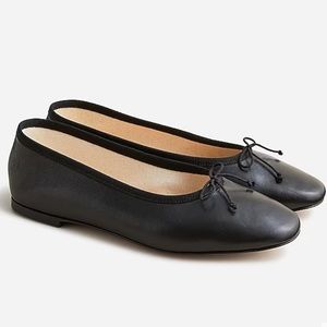 JCREW Black Ballet Flats with Bow, size 10